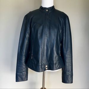 Bernardo Faux Leather Moto Jacket